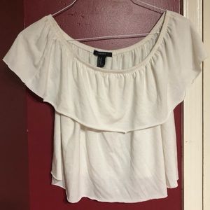 Off the Shoulder White Top!!